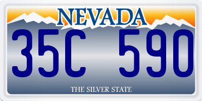 NV license plate 35C590