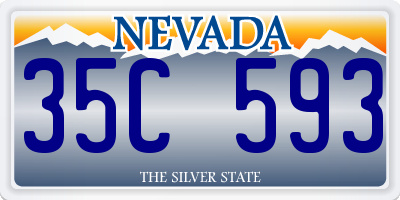 NV license plate 35C593