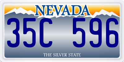 NV license plate 35C596