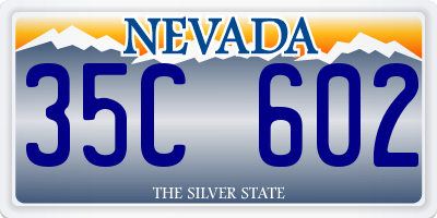 NV license plate 35C602