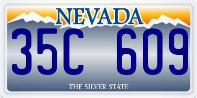 NV license plate 35C609