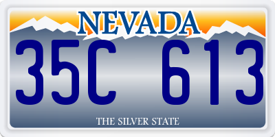 NV license plate 35C613