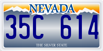 NV license plate 35C614