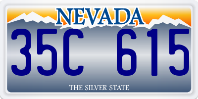 NV license plate 35C615