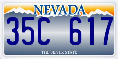 NV license plate 35C617