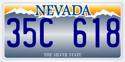 NV license plate 35C618
