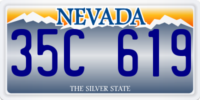 NV license plate 35C619