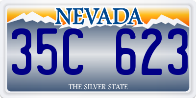 NV license plate 35C623