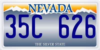 NV license plate 35C626