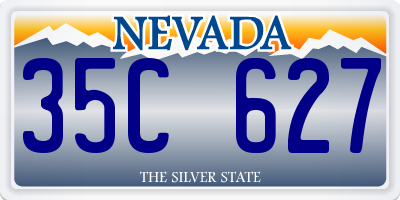 NV license plate 35C627