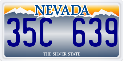 NV license plate 35C639