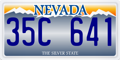 NV license plate 35C641