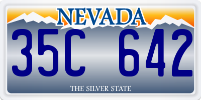 NV license plate 35C642