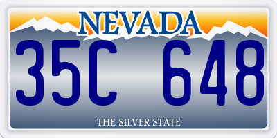 NV license plate 35C648