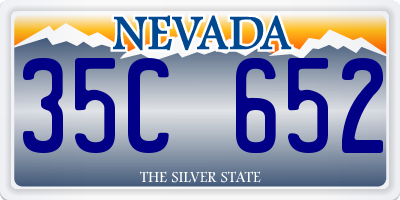 NV license plate 35C652
