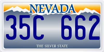 NV license plate 35C662