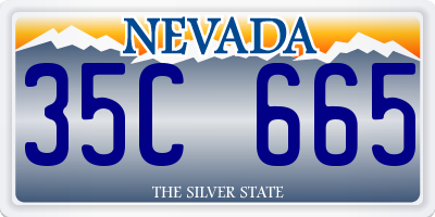 NV license plate 35C665