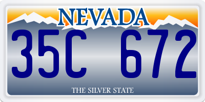 NV license plate 35C672