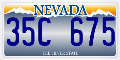 NV license plate 35C675