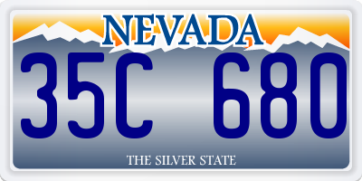 NV license plate 35C680