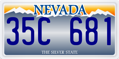 NV license plate 35C681
