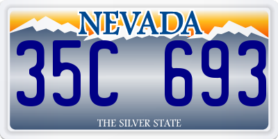 NV license plate 35C693