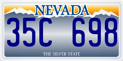 NV license plate 35C698