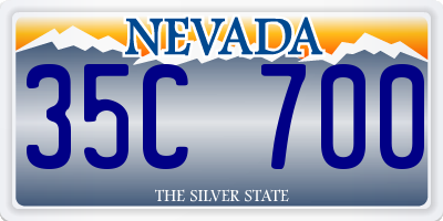 NV license plate 35C700