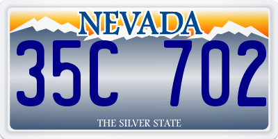 NV license plate 35C702