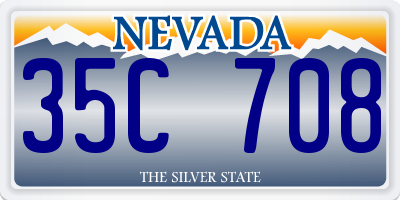 NV license plate 35C708
