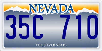 NV license plate 35C710