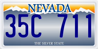 NV license plate 35C711