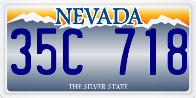 NV license plate 35C718