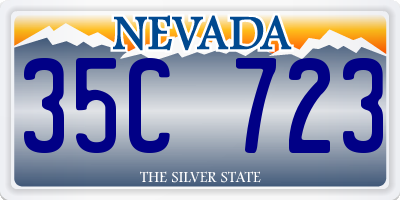 NV license plate 35C723