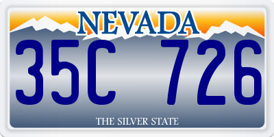 NV license plate 35C726