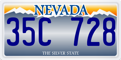 NV license plate 35C728