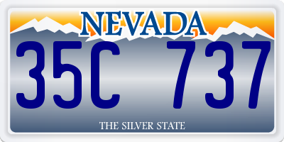 NV license plate 35C737