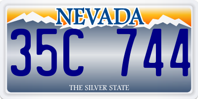 NV license plate 35C744