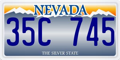 NV license plate 35C745