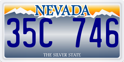 NV license plate 35C746