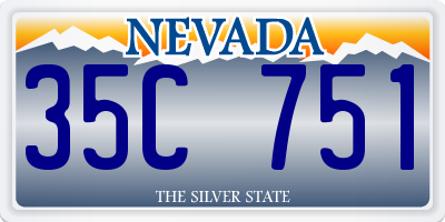 NV license plate 35C751