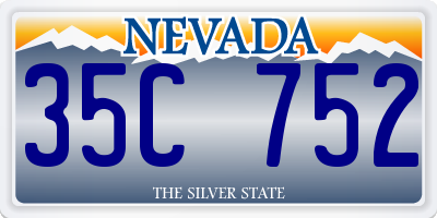 NV license plate 35C752