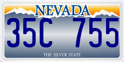 NV license plate 35C755