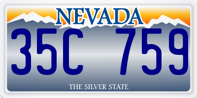 NV license plate 35C759