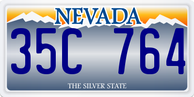 NV license plate 35C764