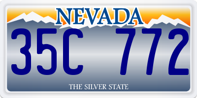 NV license plate 35C772