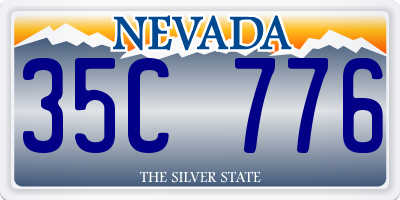 NV license plate 35C776