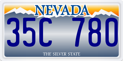 NV license plate 35C780