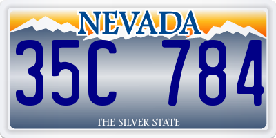 NV license plate 35C784