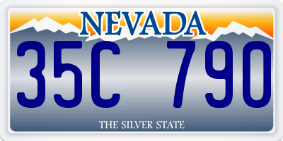 NV license plate 35C790